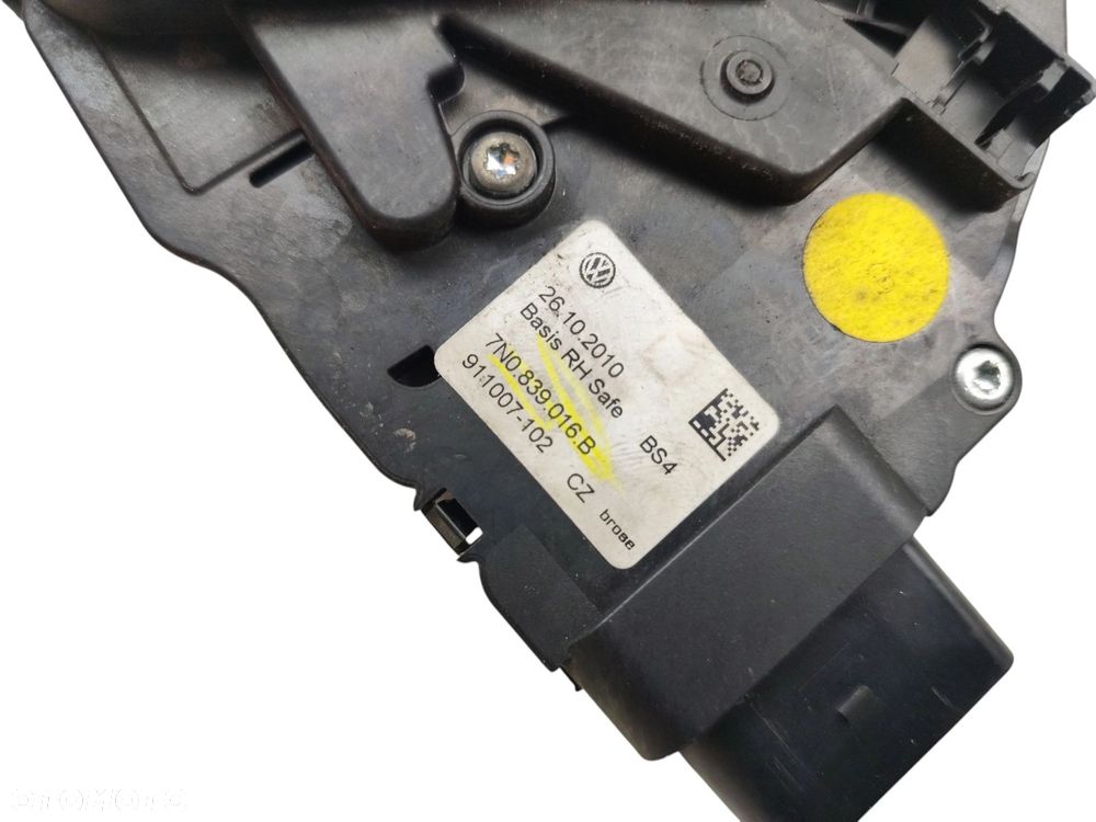 ZAMEK DRZWI PRAWY TYŁ SEAT ALHAMBRA II 7N (2010-2015) 2.0 TDI 140KM 7N0839016B - 3