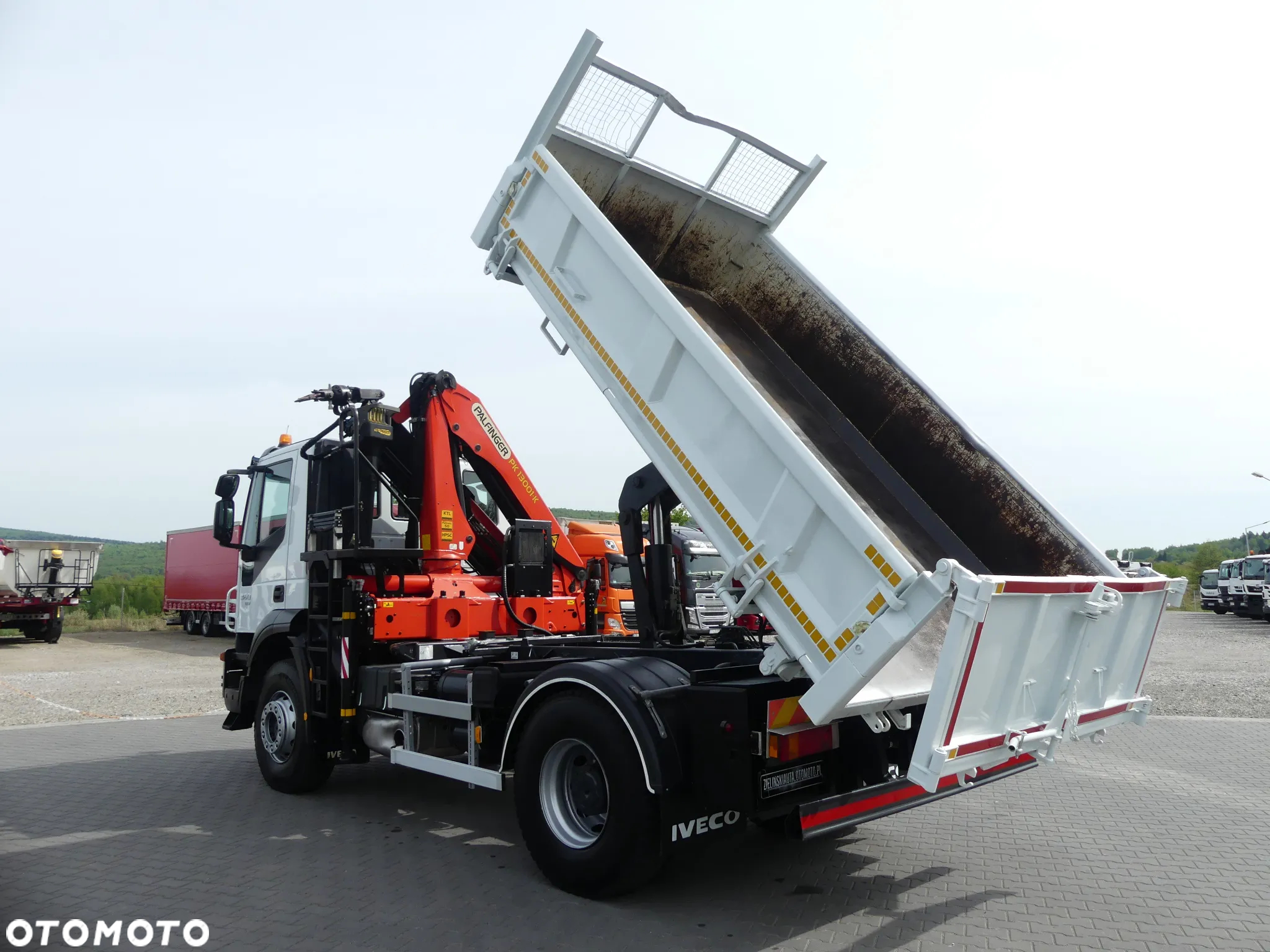 Iveco TRAKKER 360 / WYWROTKA + HDS PALFINGER PK13001 SKŁADANY W Z - 3