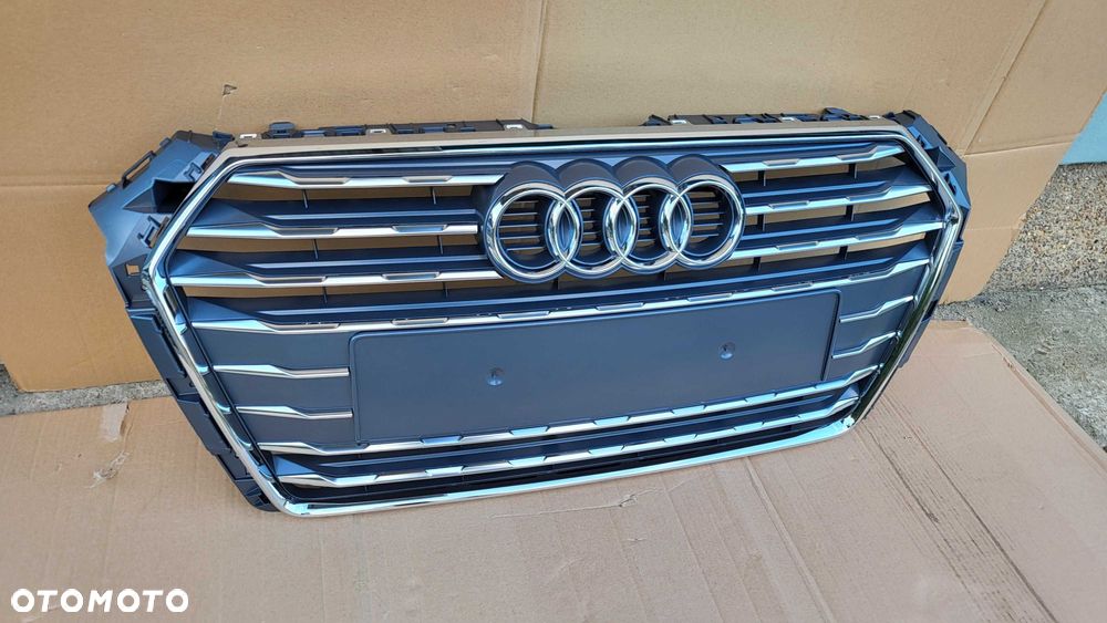 Atrapa chłodnicy GRILL Audi A4 B9 8W0 8W 15-19 ORYG. CHROM OE NOWA !! - 1
