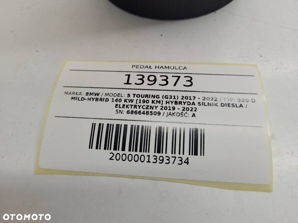 PEDAŁ HAMULCA BMW 5 G30 G31 686648509 EUROPA - 7