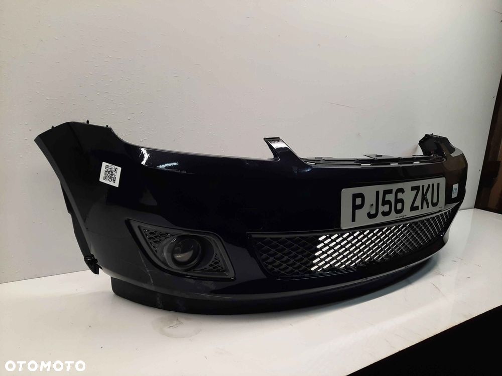 ^ ZDERZAK PRZÓD PRZEDNI FORD FIESTA MK.6 6 VI LIFT FL D2 CZARNY HALOGENY - 5