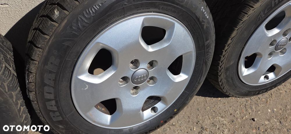 Felgi aluminiowe koła opony zima Audi A3 8L FL 5X100 15 kpl - 4