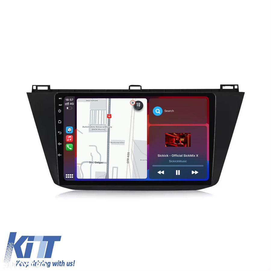 Navigatie Dedicata Volkswagen Tiguan (2016 - 2023) 10 Inch, 8Gb Ram, 2 - 3