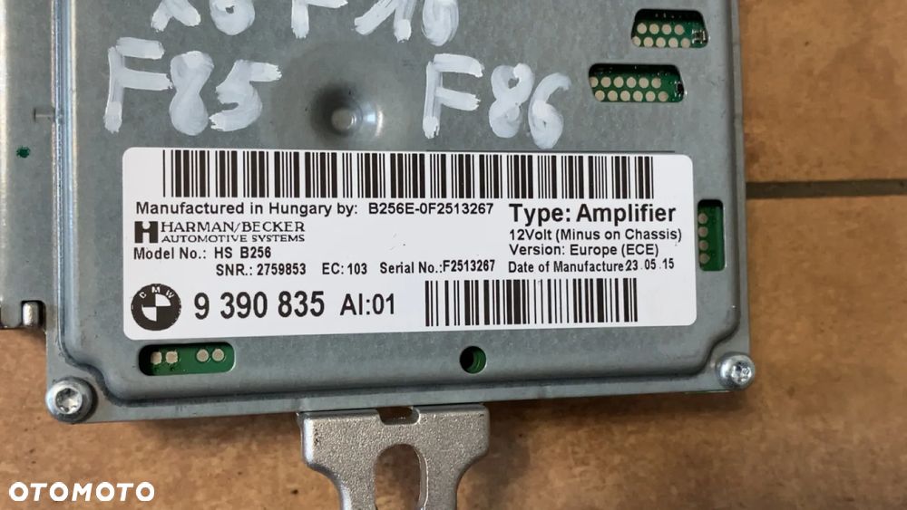 BMW X5 F15 X6 F16 F85 F86 STEROWNIK MODUŁ ASD 9390835 - 3