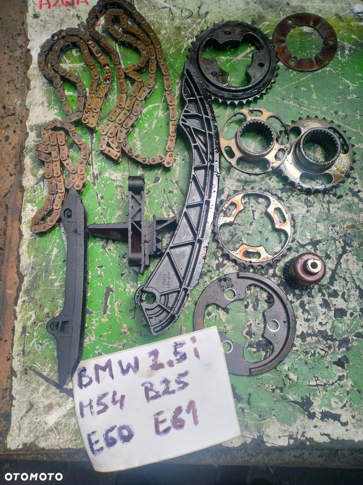 BMW E60 E61 M54 B25 2,5i rozrząd łańcuch slizgi koła - 1
