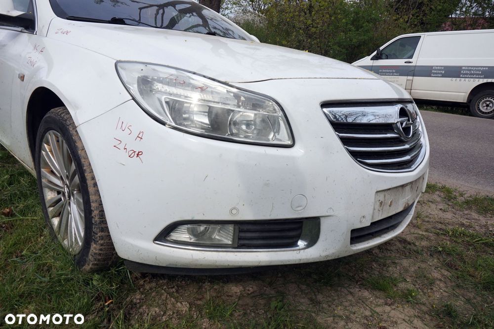 MASKA ZDERZAK BŁOTNIKI LAMPY INSIGNIA A I Z40R  OPEL 2008-2013 BIAŁY PRZÓD KOMPLETNY - 10