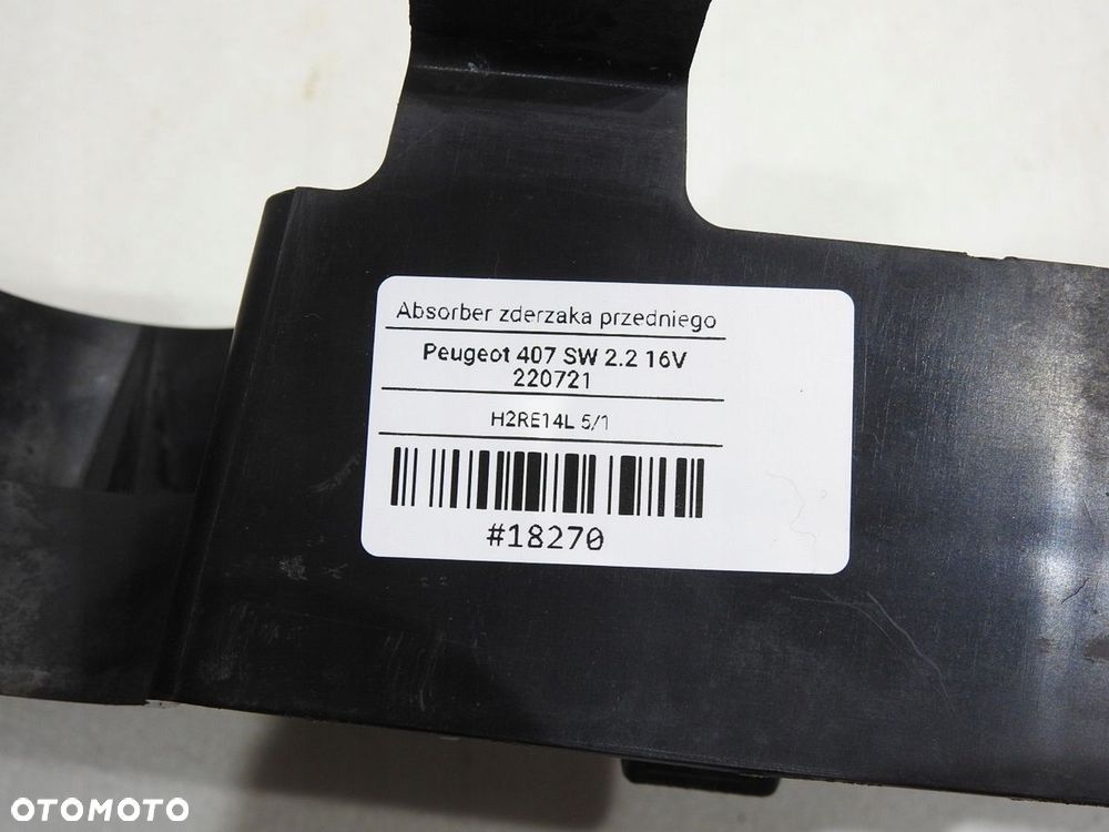 BELKA ZDERZAKA PRZÓD PEUGEOT 407 9644646380 - 11