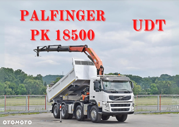 Volvo FM 450 * WYWROTKA 5,10 * PALFINGER PK 18500 + PILOT * 8x4