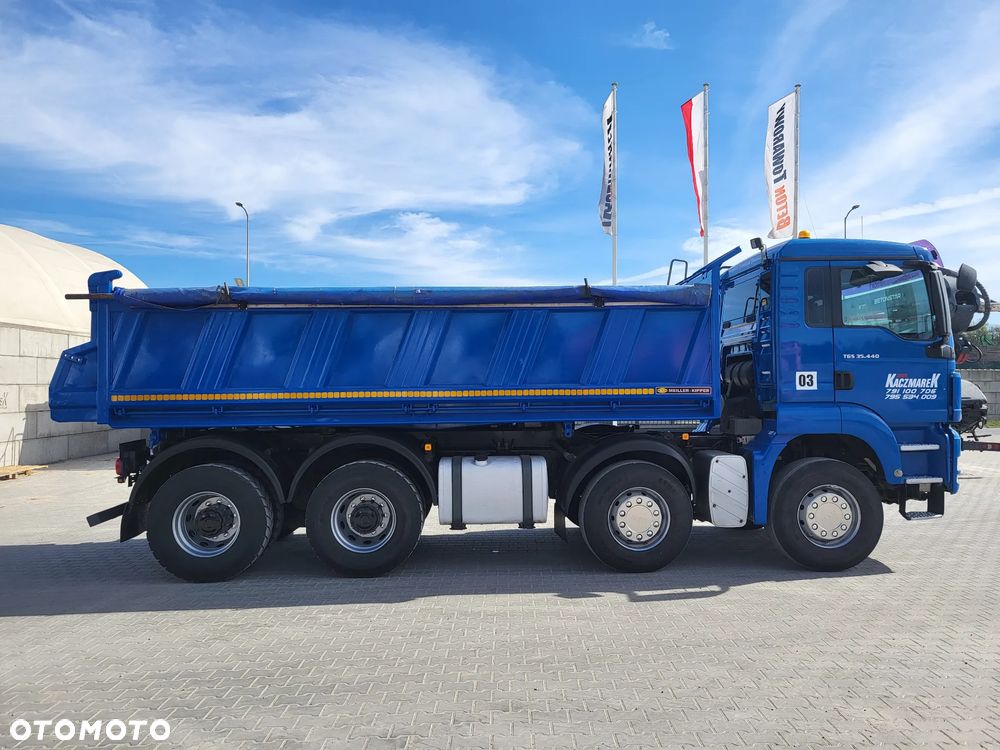 MAN TGS 35.440 | 3 stronny Meiller Kipper + Hydroburta - Wywrotka - Stan b.dobry - 18