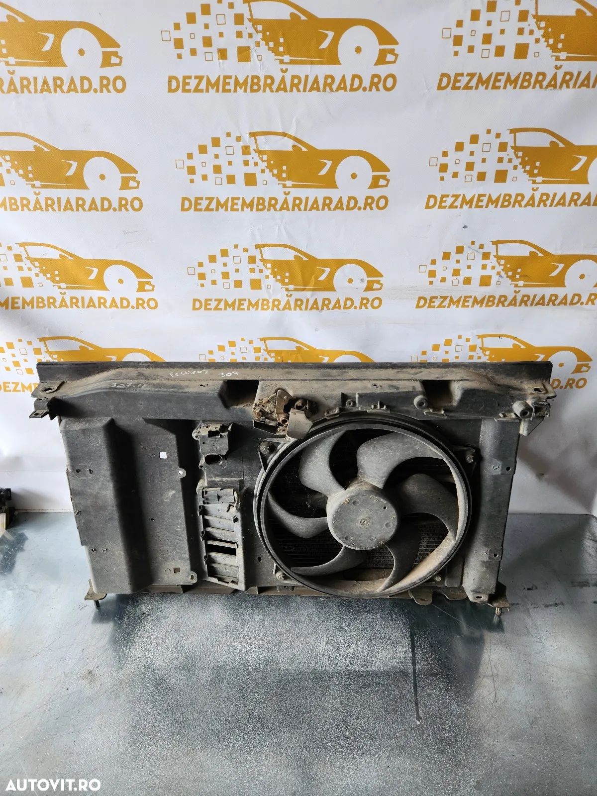 Trager Calandru Fata Radiator Apa Clima Termocupla Peugeot 307 Benzina - 3