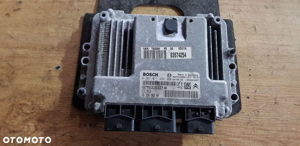 PEUGEOT 307 1.6 HDI STEROWNIK SILNIKA 0281011234 - 1