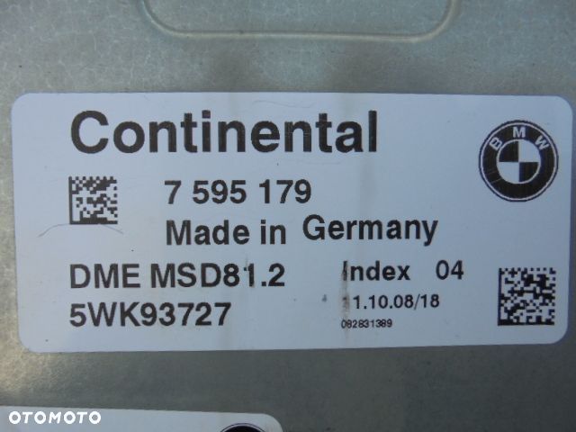 komputer silnika bmw e90 e91 318i 320i N43 7595179 - 2