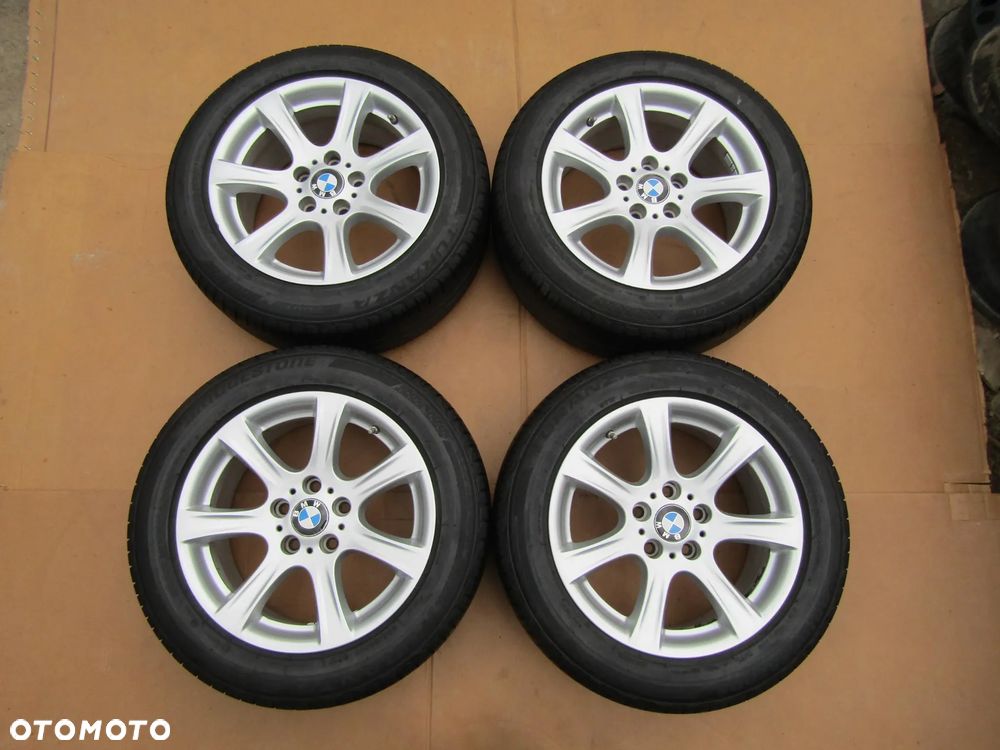 4 x Felgi Aluminiowe Koła 17 BMW 3 E90 E91 E92 E93 1 E87 8 j 5x120 ET34 piasta 72,6 mm + Opony 225/55 17 Bridgestone 7,5 mm Letnie - 4