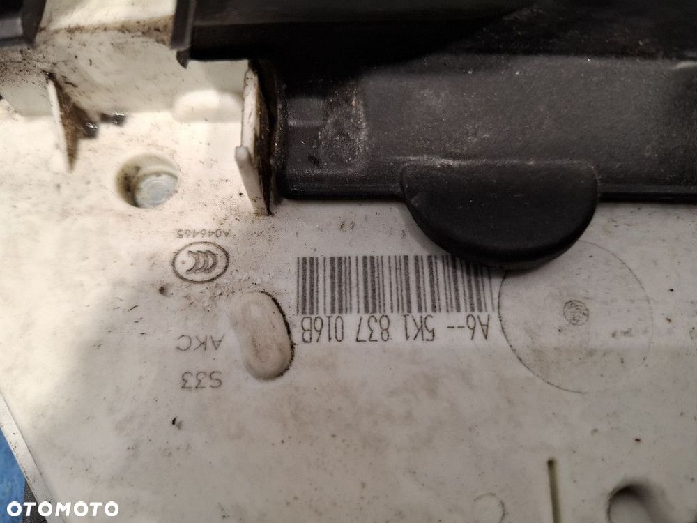 VW GOLF VI ZAMEK DRZWI PRZÓD PRAWY 5K1837016B - 6