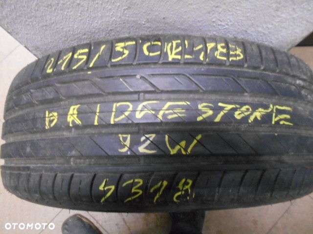 Opona pojedyńcza 215/50r18 bridgestone turanza t001 7,2mm lato - 1