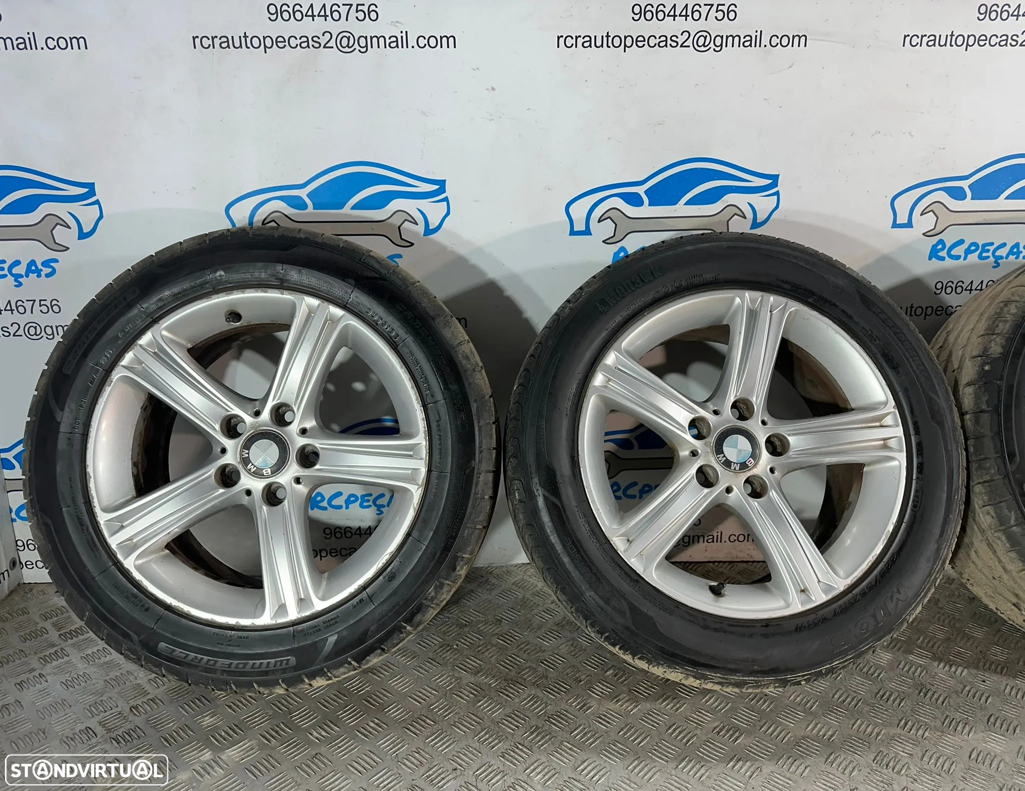 .Conjunto Jantes 17 Originais BMW Style 393 5x120 7.5J ET37 6796242 - 6