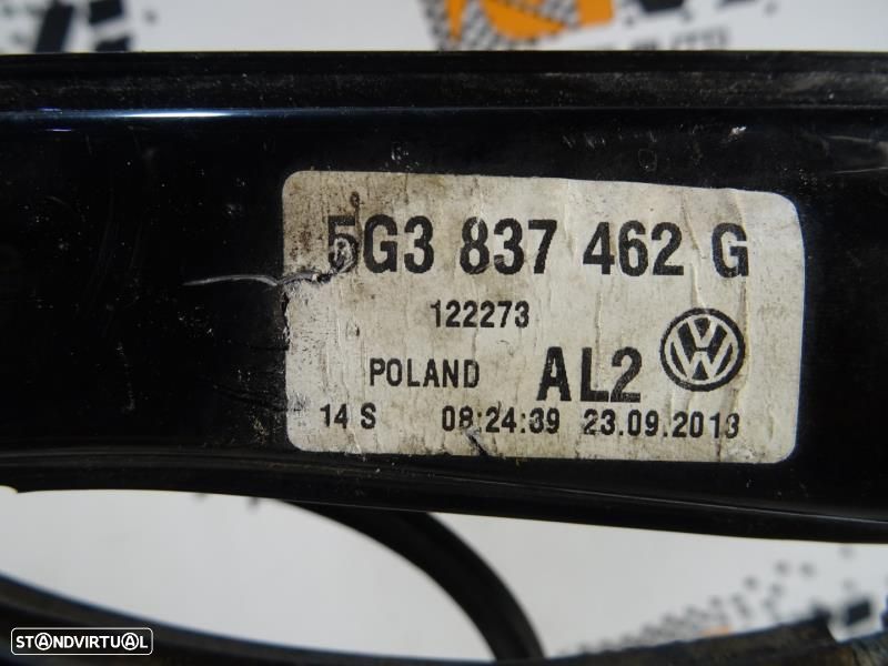 Elevador De Vidro Frente Direito Volkswagen Golf Vii (5G1, Bq1, Be1, B - 7