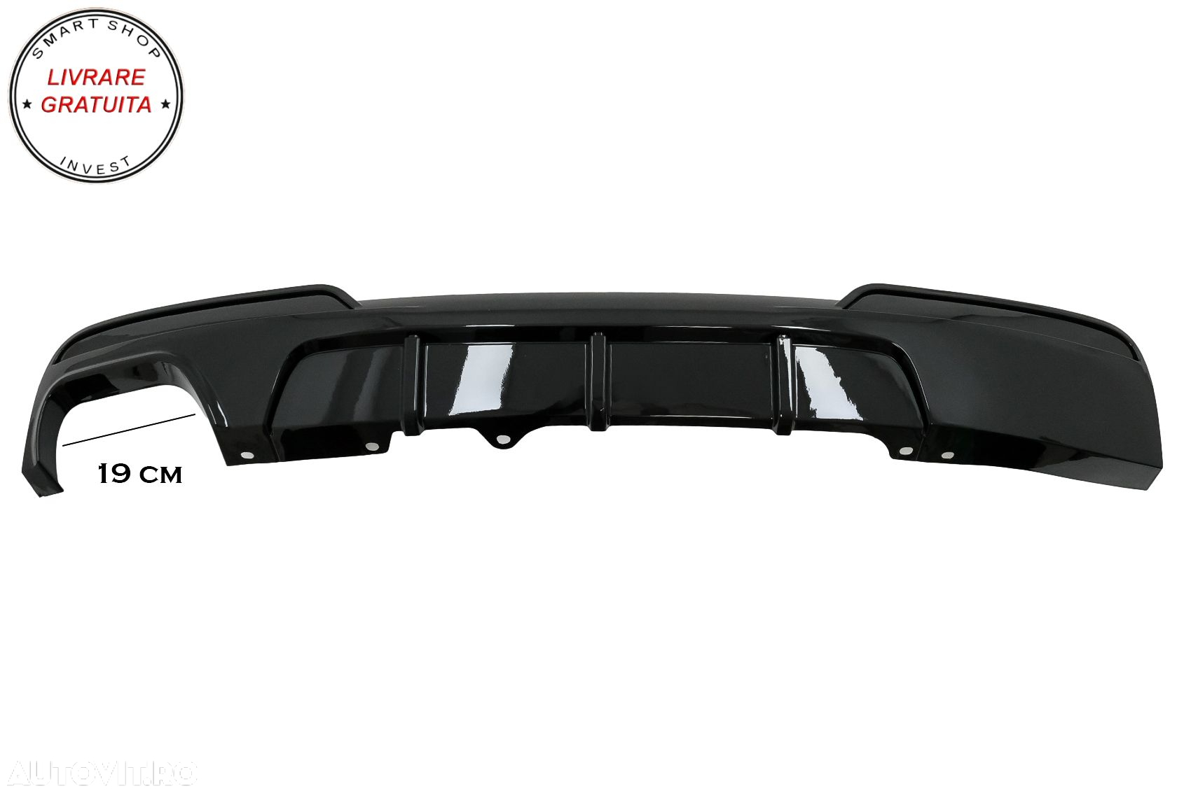 Difuzor de aer cu evacuare dubla stanga BMW Seria 5 F10 F11 (2011-2017) M-Performa- livrare gratuita - 7
