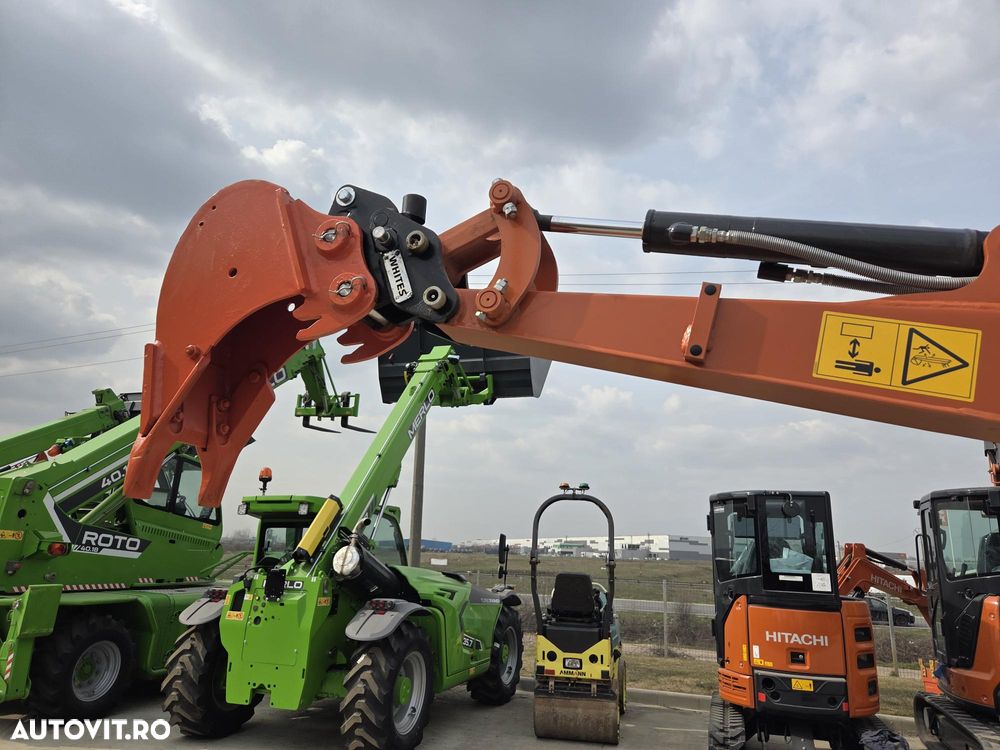 Hitachi ZX10, 1,3 tone, adanci sapare 2m, CUPLA RAPIDA+3 cupe, inst picon pe brate, senile cauciuc extensibile, produs in JAPONIA, posibilitate leasing 5 ani-PROMOTIE 19.500 EUR+Tva - 16