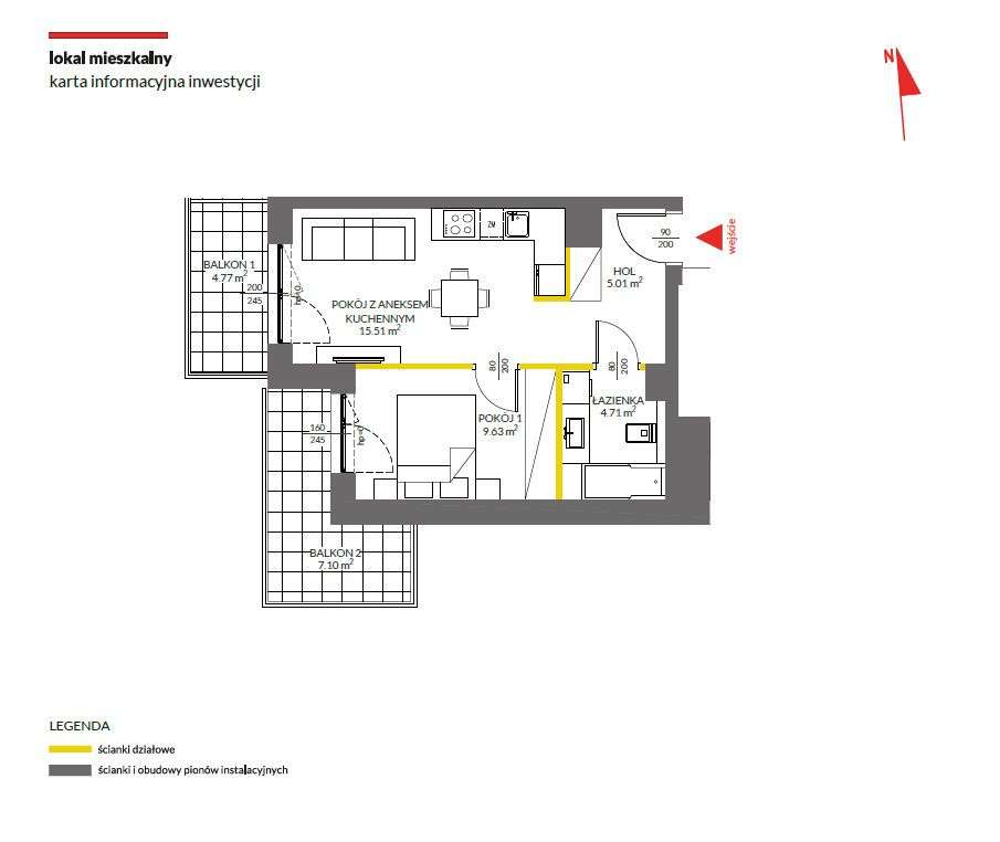 Gotowe 2 Pok. 34,80 M² | 2 Balkony| -1500 ZŁ z m2!