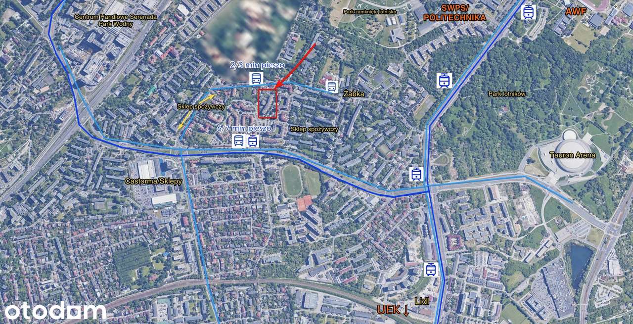 Kraków, 2 Pokoje z oddzielną kuchnią + parking/piwnica (dla 2 osób)