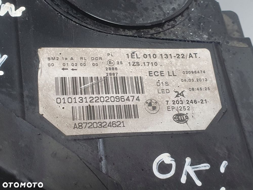 LAMPA PRAWA BMW F10 F11 PRZEDNIA prawy przód BI XENON 7203246 - 2