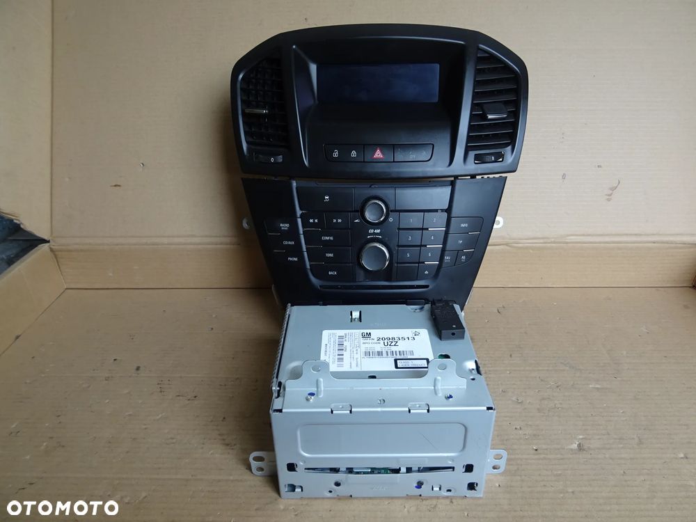 OPEL INSIGNIA CD400 RADIO ODTWARZACZ WYŚWIETLACZ PANEL AUX USB pin carpass sps programowanie - 18