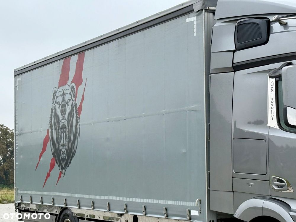Mercedes-Benz ACTROS 1840 / FIRANKA / 20 EUROPALET / EURO 6 / JEDYNY TAKI / GRIZZLY / SUPER STAN / SERWISOWANY / 2015 ROK / SYPIALKA - 17