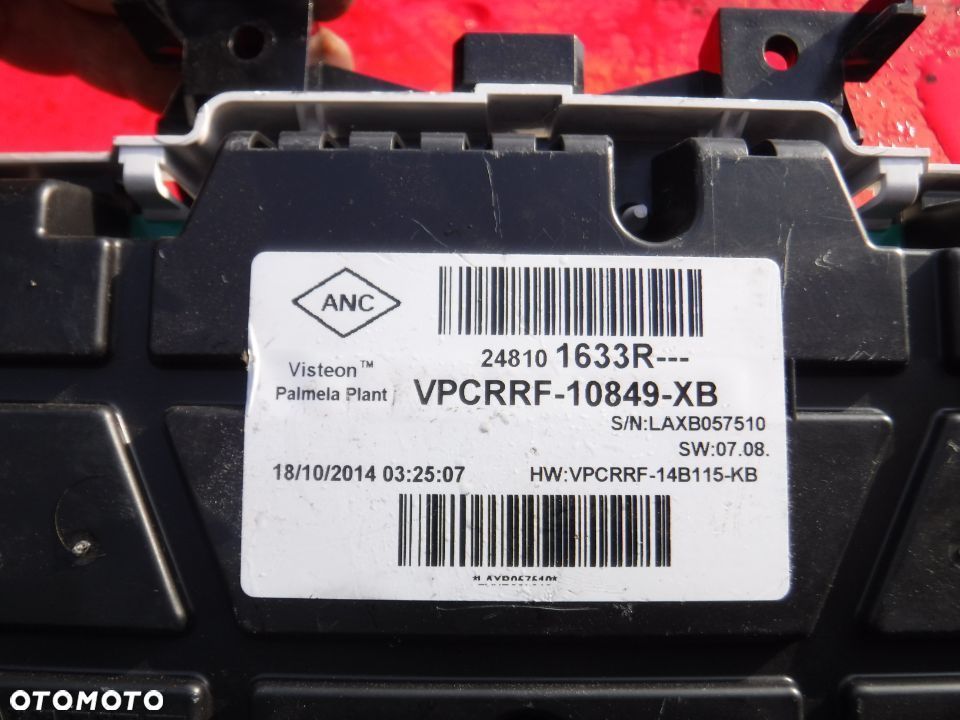 Renault Clio IV Captur licznik zegary EUROPA 248101633R - 2