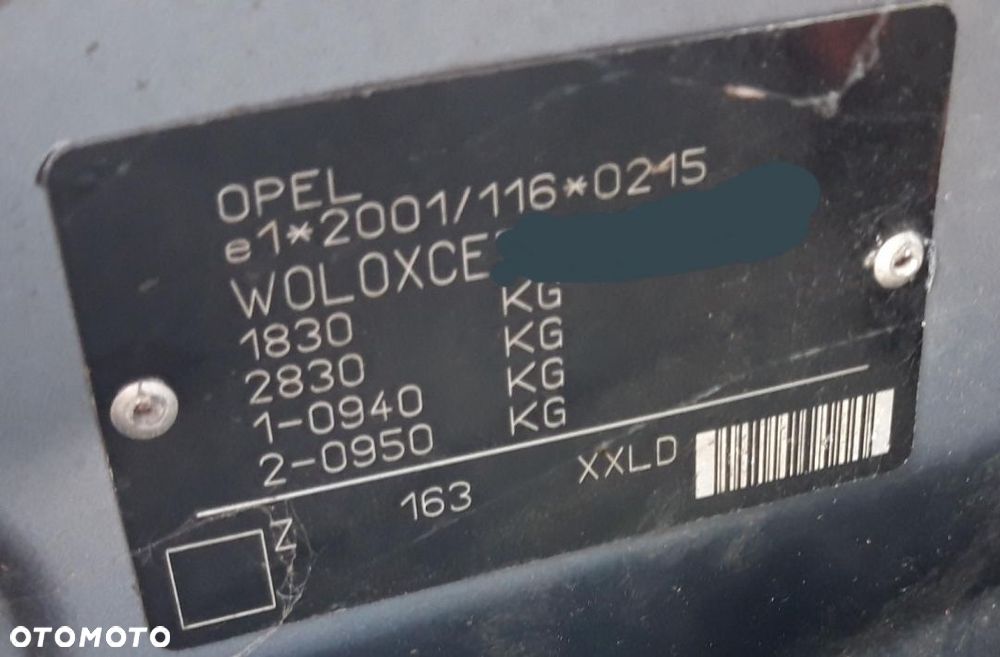 Części Opel Meriva 1.6 8V benzyna  hatchback 5-drzwi - 9