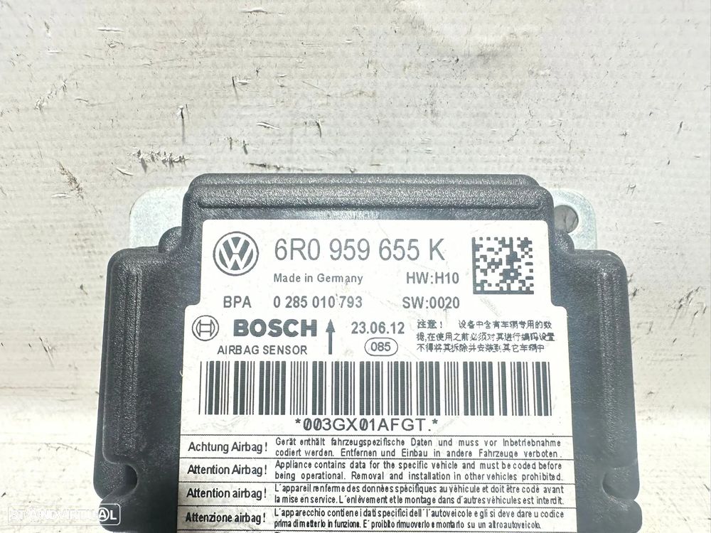 .Módulo Centralina Airbag SRS Original VW Volkswagen Seat Skoda 6R0959655K 2009 - 2017
