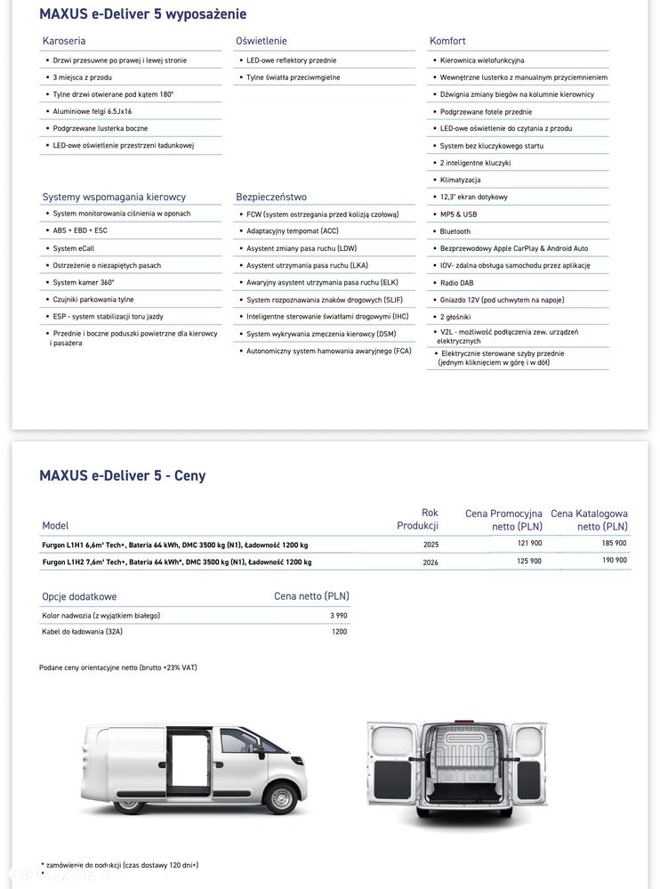 Maxus E-DELIVER 5 - 20