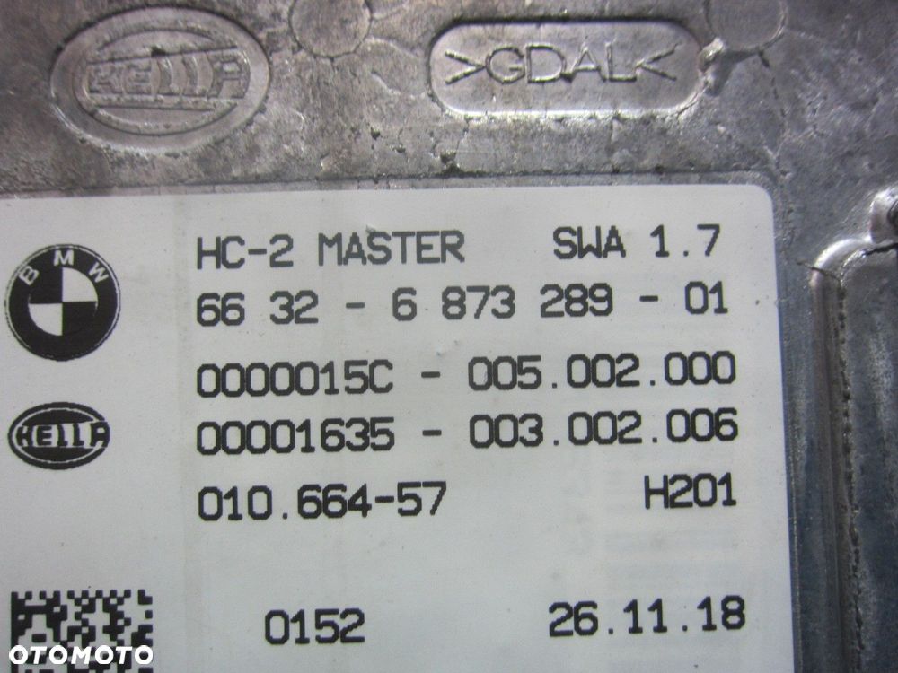 BMW X3 F25 F15 CZUJNIK MARTWEGO POLA MODUŁ ASYSTENT PASA RADAR LEWY 6873289 - 6