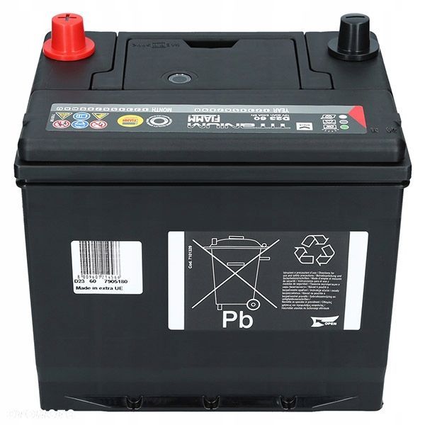 Akumulator FIAMM BLACK D23 12V 60Ah 540A EN - 15 kg - 6