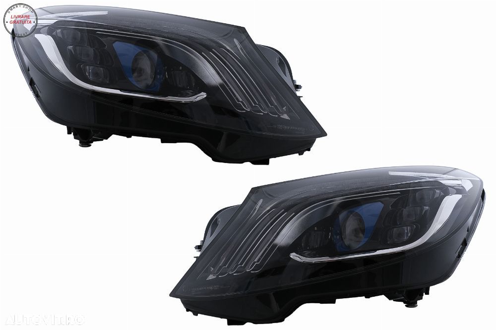 Faruri Full LED Mercedes S-Class W222 (2013-2017) Facelift Design Semnal Dinamic- livrare gratuita - 1