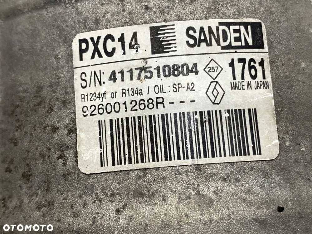 SPRĘŻARKA KLIMATYZACJI  RENAULT MEGANE IV sedan 2016 - 2022 1.3 TCe 140 (LVNB) 103 kW [140 KM] - 5