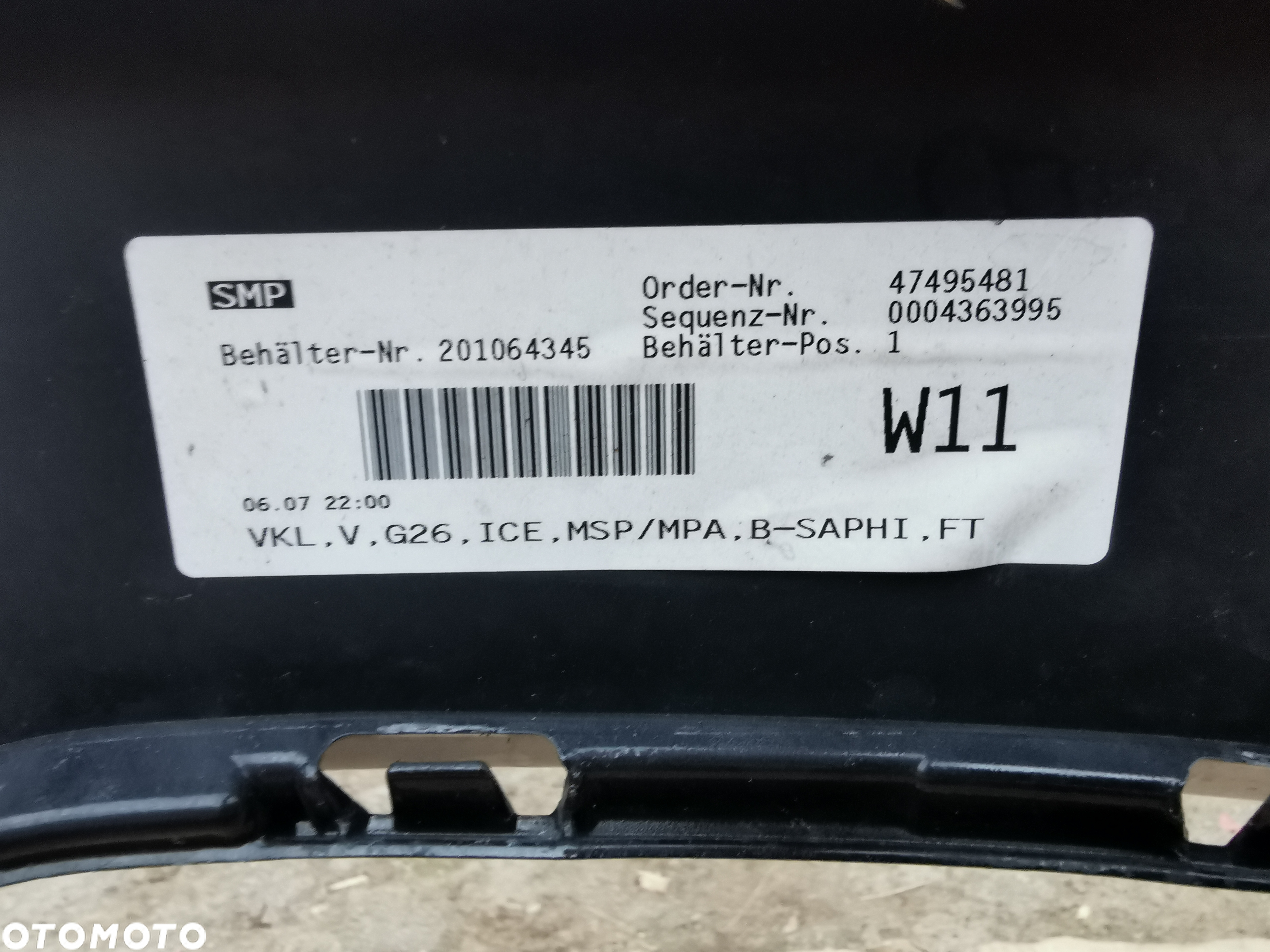 ZDERZAK PRZÓD PRZEDNI BMW 4 IV G26 GRAN COUPE M-PAKIET MSP ICE 5111 8078573 ORYGINAŁ - 11