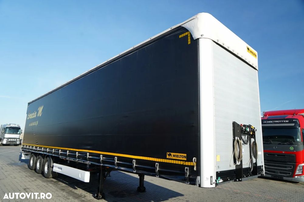 Wielton CORTINĂ / MEGA / PLATFORMĂ JOSĂ / PUȚIN FOLOSIT / 80.000 KM / PUNTE RIDICATĂ / SAF - 2