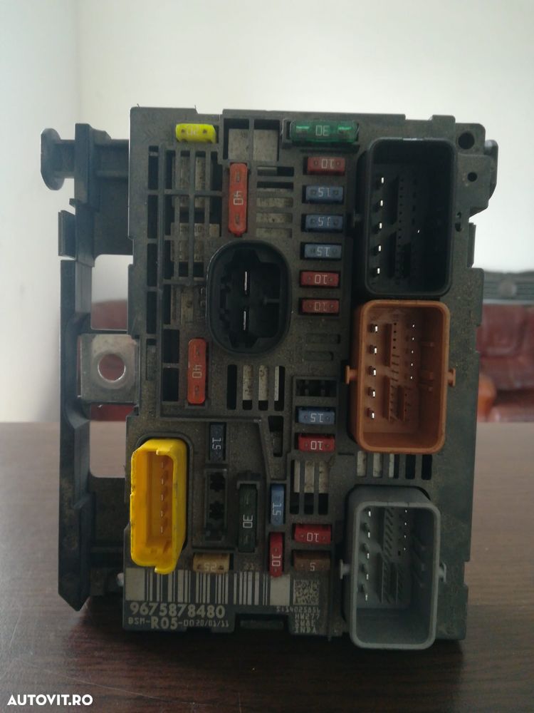 Modul BSM pentru Peugeot Partner 1.6 HDI Euro 5 an 2013 cod: 9675878480 - 1