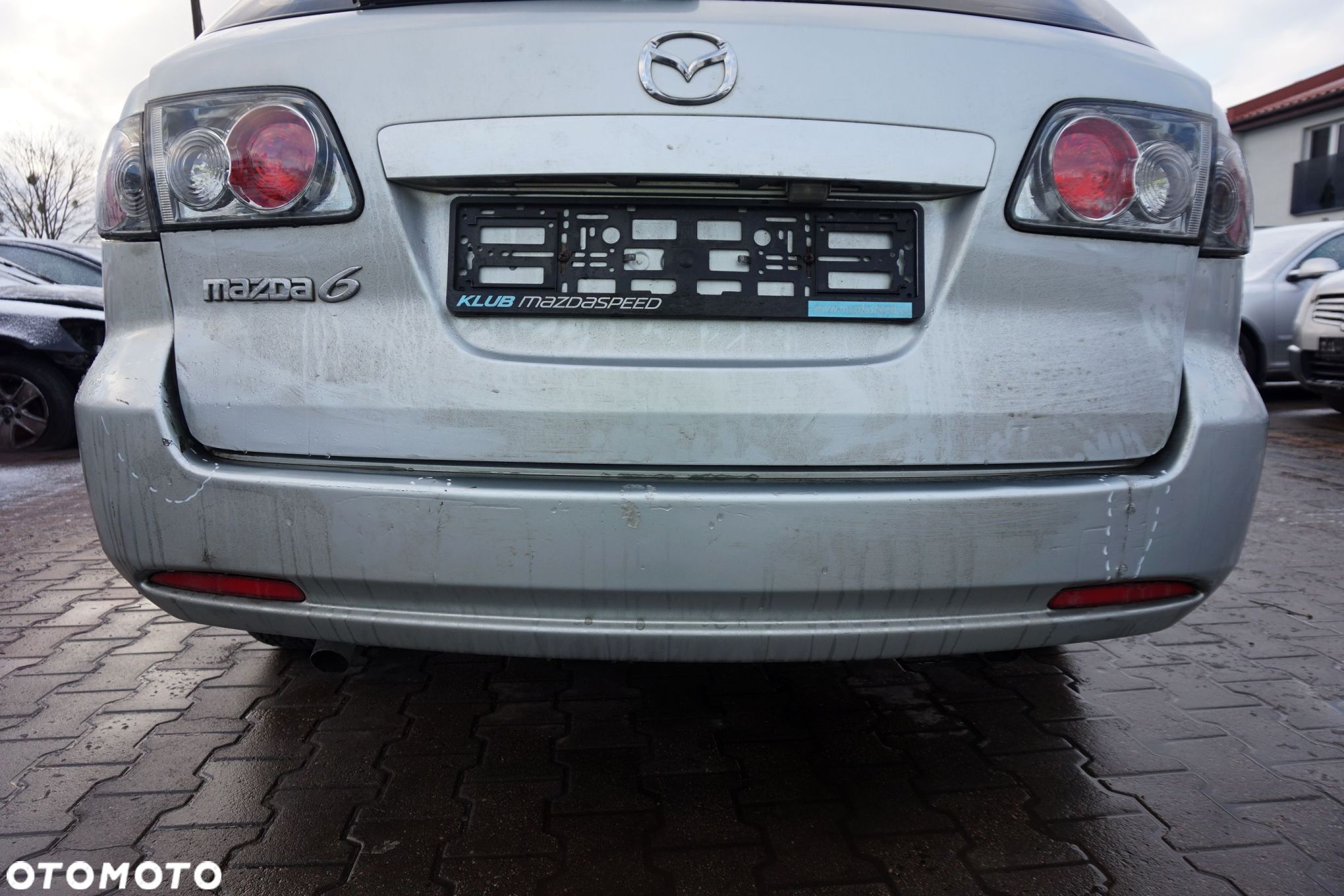 ZDERZAK TYLNY 6 I GG KOMBI 25H  SREBRNY MAZDA 2002-2007 - 1