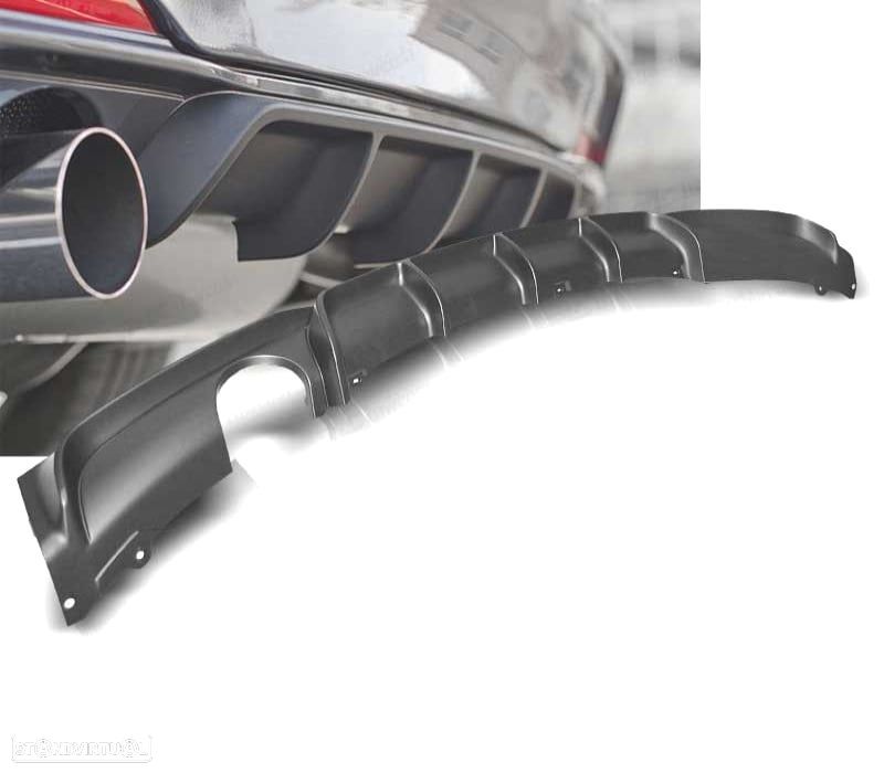 DIFUSOR TRASEIRO BMW F30 F31 LOOK M PERFORMANCE PRETO - 4