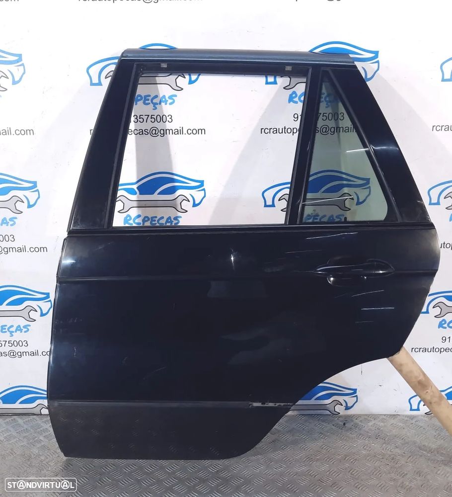 PORTA PORTAS TRASEIRA TRÁS ESQUERDA BMW X5 E53 41528256827 FECHO ELEVADOR MOTOR PUXADOR VIDRO - 1