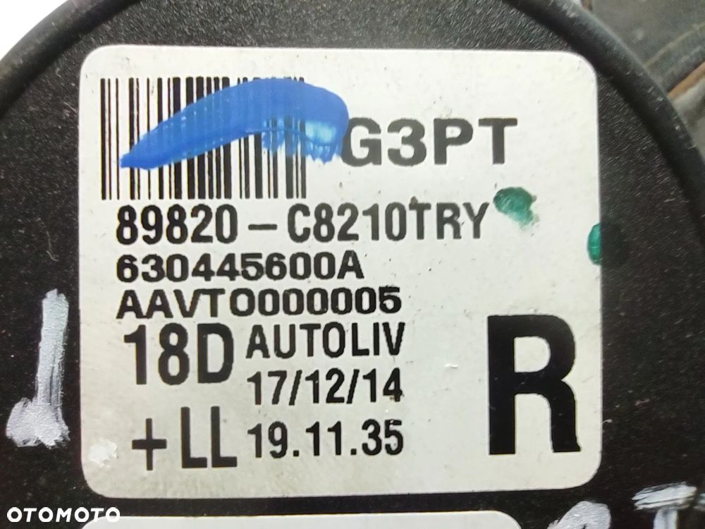 PAS BEZPIECZEŃSTWA 89820-C8210 HYUNDAI I20 II 3 DRZWI COUPE PRAWY TYLNY ORYGINAŁ - 5