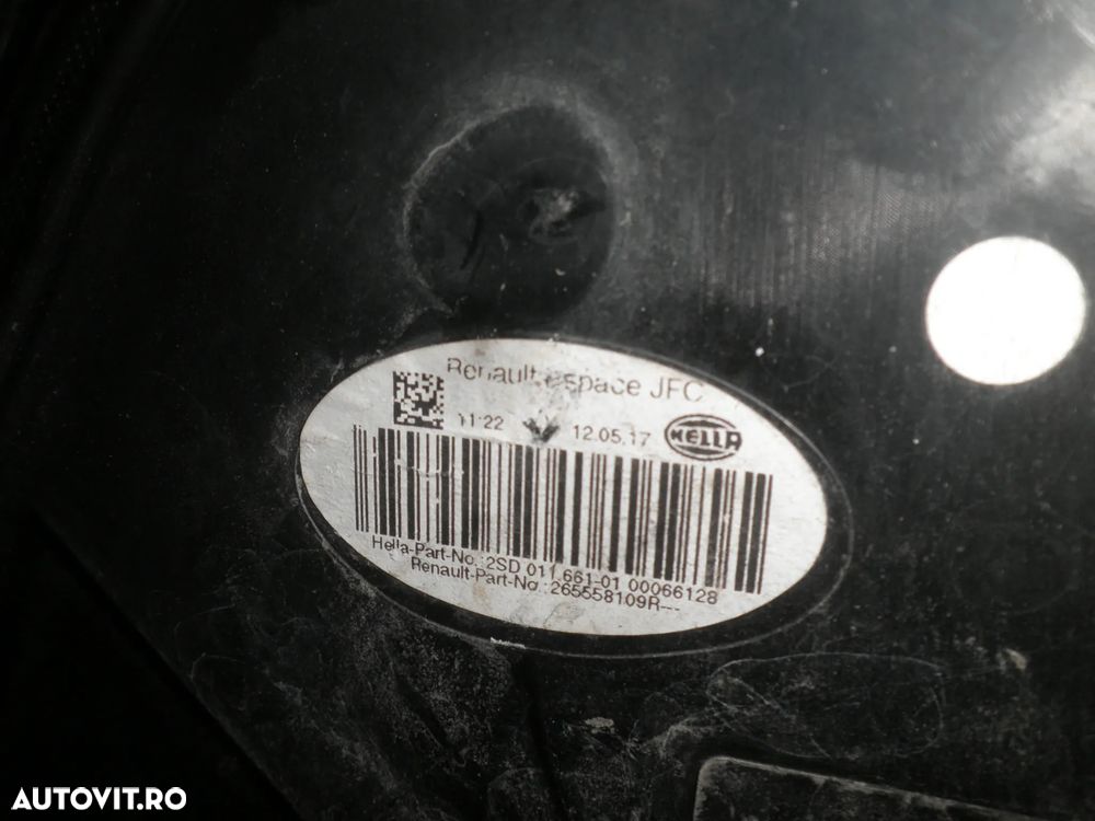 Stop stanga / dreapta Renault Espace V 265558109R 265501303R - 4