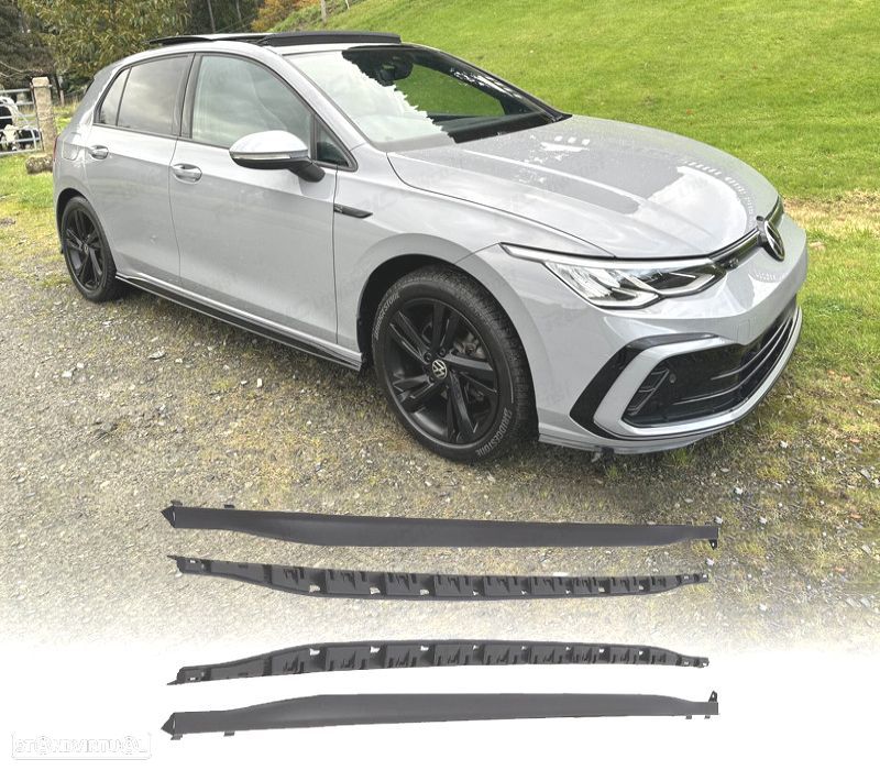 EXTENSÃO EMBALADEIRAS VOLKSWAGEN GOLF MK8 21-23 LOOK R - 1