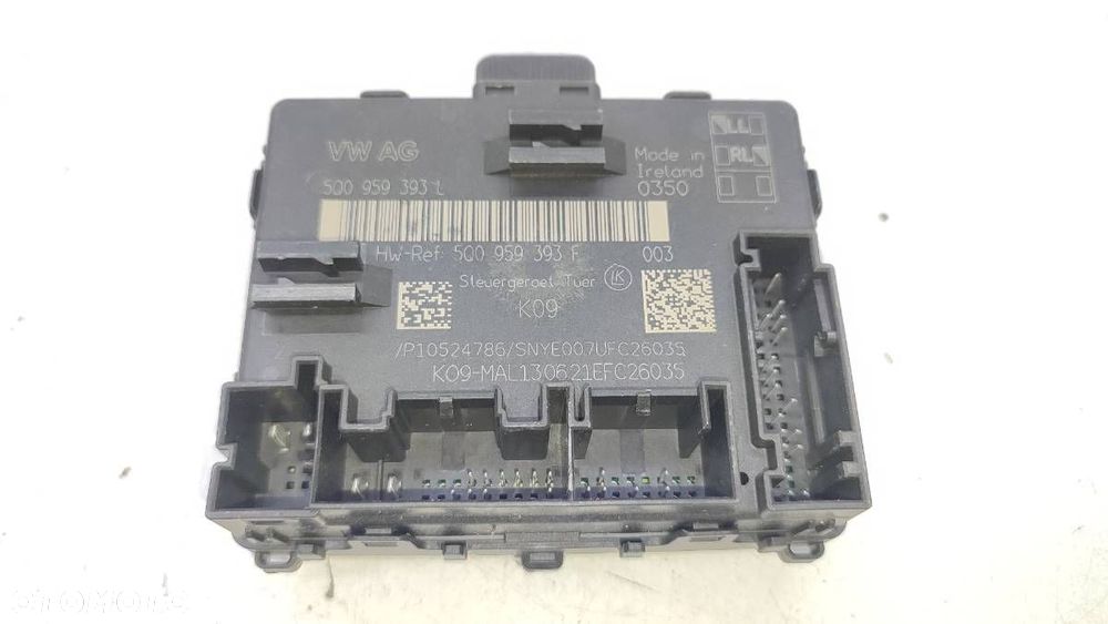 MODUŁ STEROWNIK DRZWI LEWY PRZÓD 5Q0959393L VW TIGUAN II EUROPA LIFT