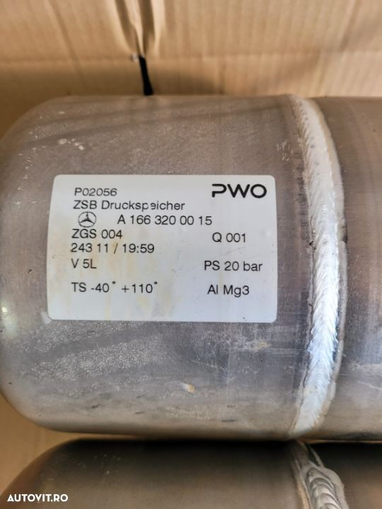 Rezervor Aer Suspensie Pneumatica Mercedes ML GLE W166 X166 An 2011-2018 Cod A1663200015 A1663200115 - 4