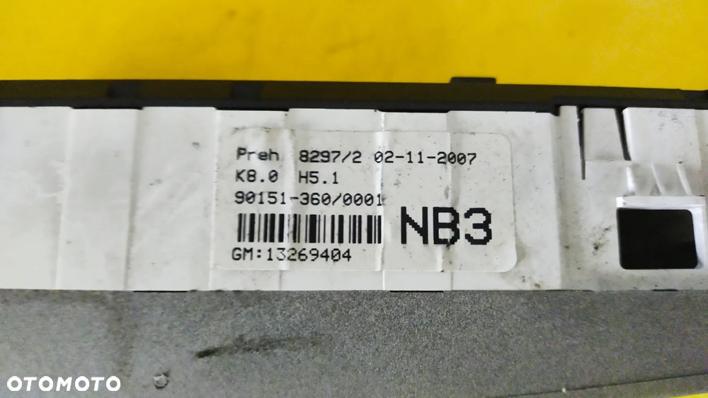 OPEL ASTRA H PANEL NAWIEWU 13269404 - 2