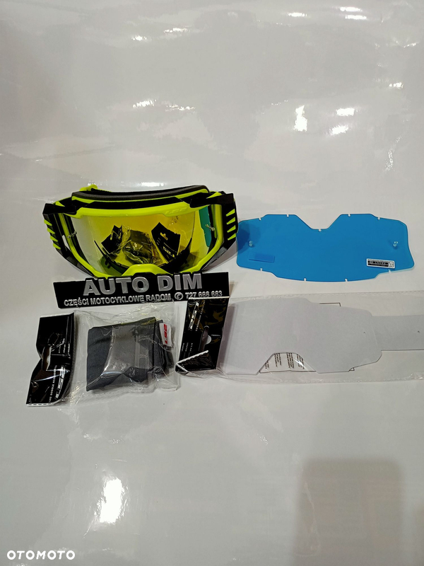 Motocyklowe GOGLE LS2 CHARGER PRO ŻÓŁTE enduro cross