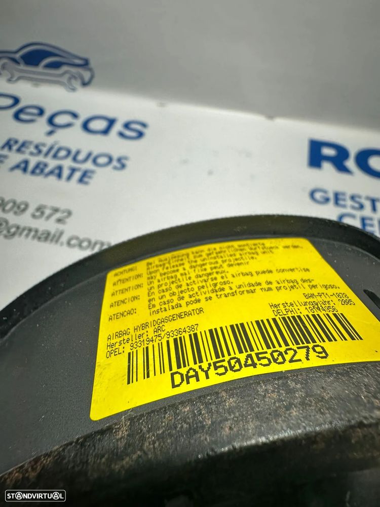 .Airbag Volante Guiador GM Opel Meriva A 93319475 2003 - 2010 - 8